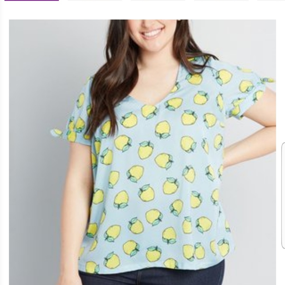 Modcloth lemon design 🍋 top, blouse - Picture 7 of 7